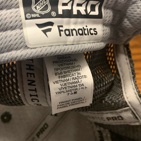 Gray and Yellow Nashville Predators Hat with Curved Brim - Picture 7 of 8